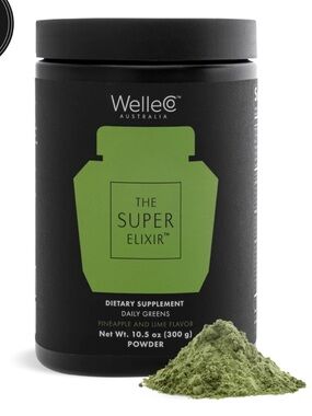 WelleCo The Super Elixir Daily Greens Powder & LG Elixir Spoon